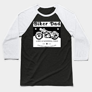 Biker Dad On Baseball T-Shirt